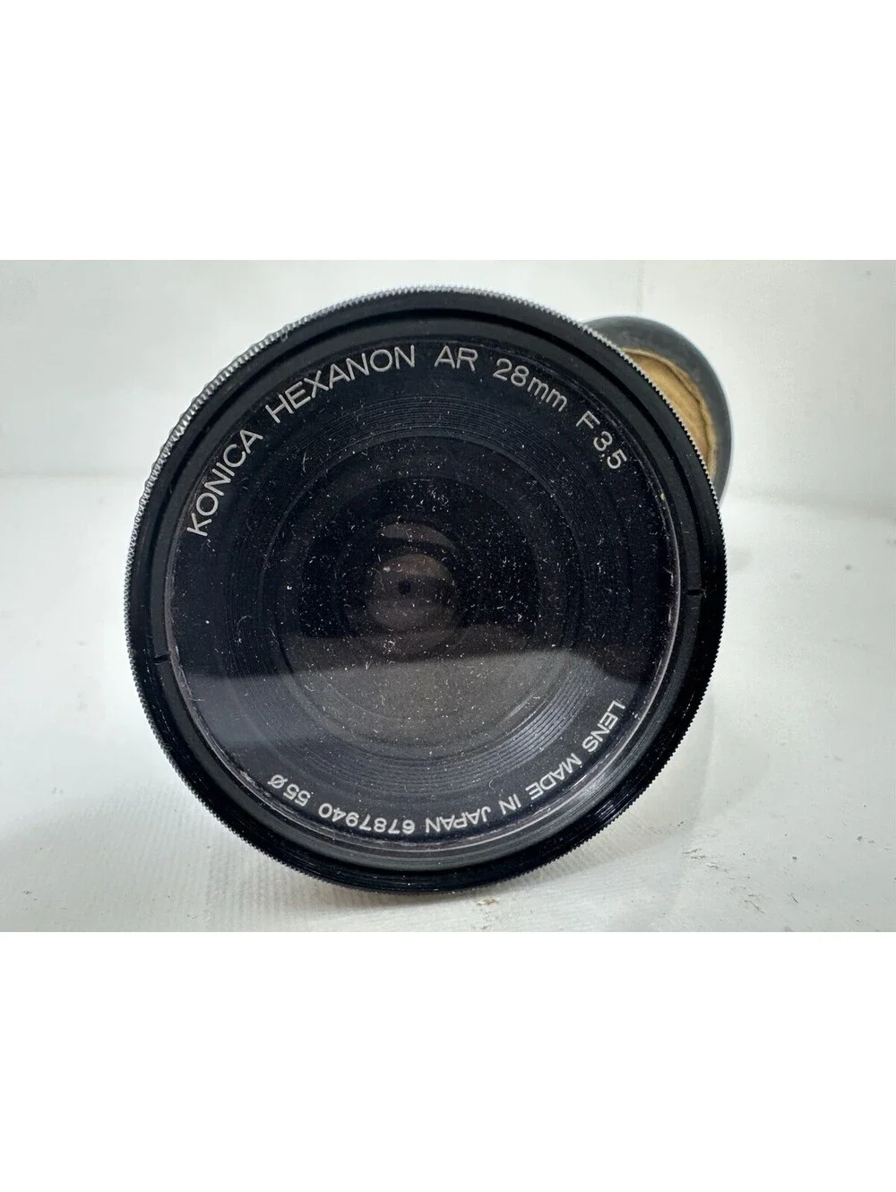 Konica Hexanon AR 28mm f3.5 Wide Angle Manual Focus Lens w/ Vintage Case